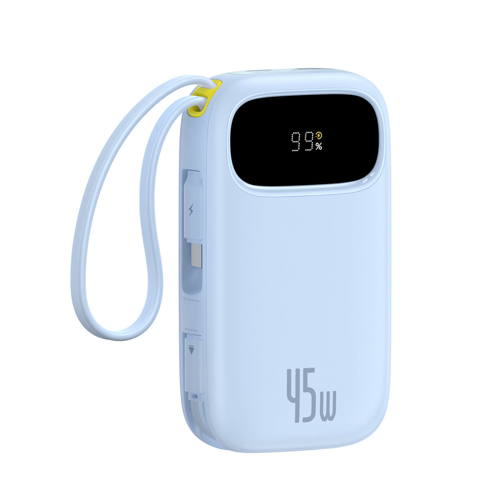 OS-Baseus EnerFill FC31デジタルディスプレイモバイルバッテリー with 2 Built-in USB-Cケーブル 10000mAh 45W