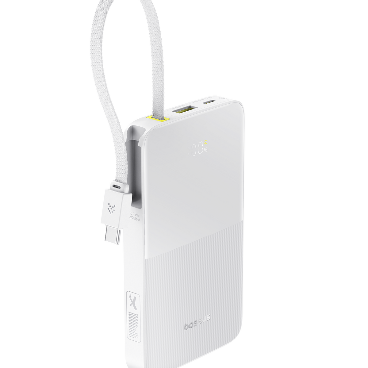 Baseus モバイルバッテリー USB-C ケーブル内蔵 22.5W 急速充電
