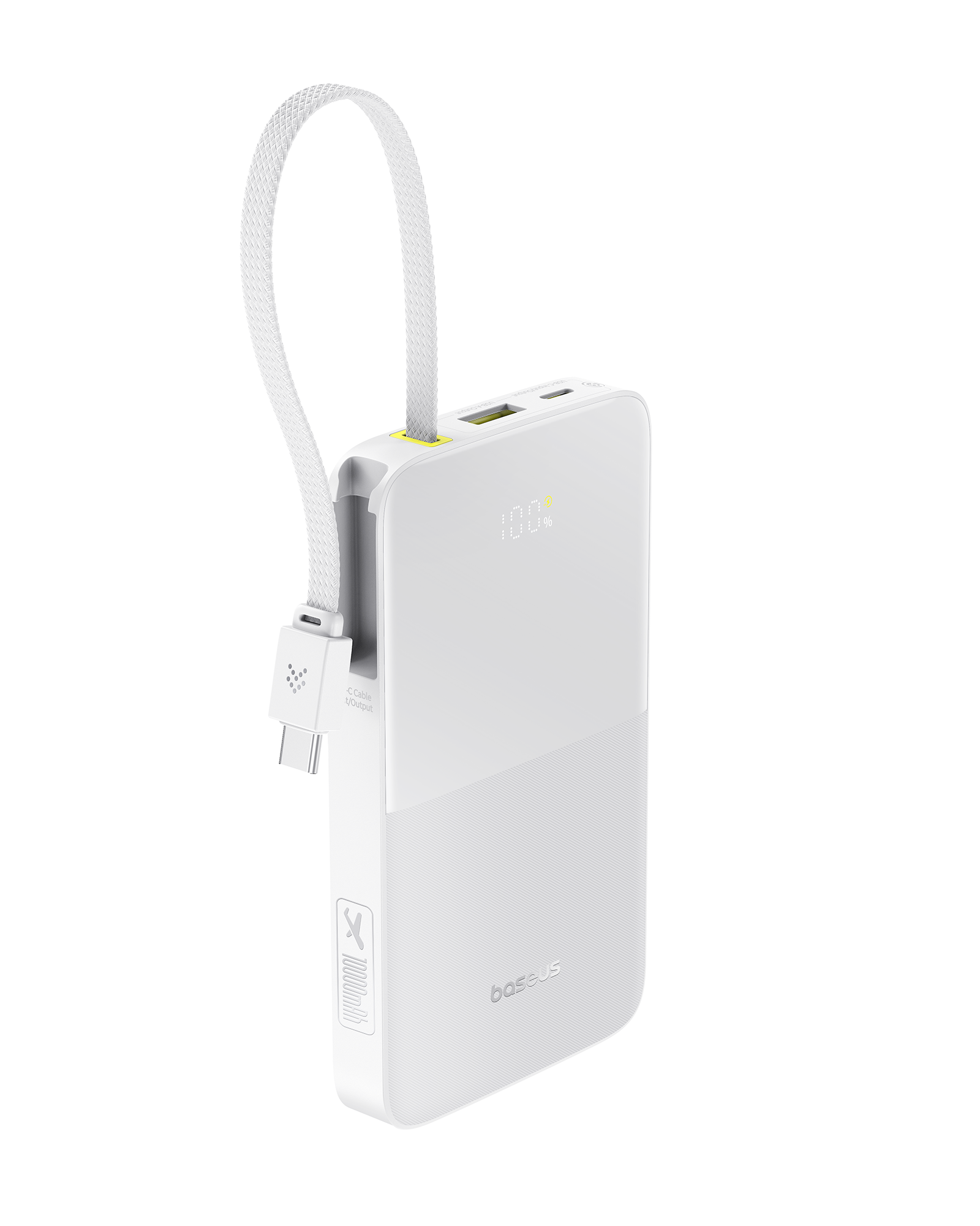 Baseus モバイルバッテリー USB-C ケーブル内蔵 22.5W 急速充電