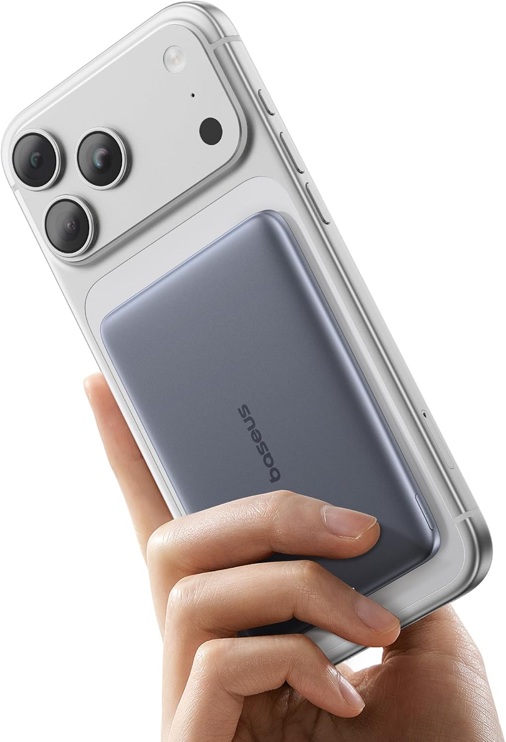 Baseus AM41 モバイルバッテリー 超薄型0.9cm ワイヤレス 5000mAh MagSafe対応 マグセーフ マグネット式 カードサイズ コンパクト PD20w 急速充電 PSE認証済 軽量 小型 iPhone 17 Pro Max/17 Air/16/15/14/13/12 対応