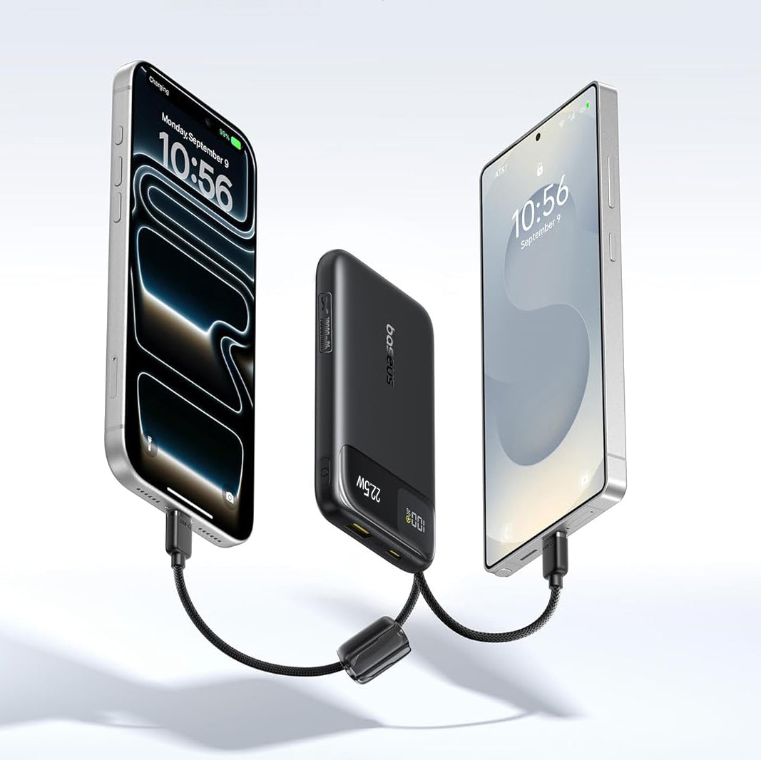 Baseus EnerFill FC11 ケーブル一体型 モバイルバッテリー 10000mAh 22.5W