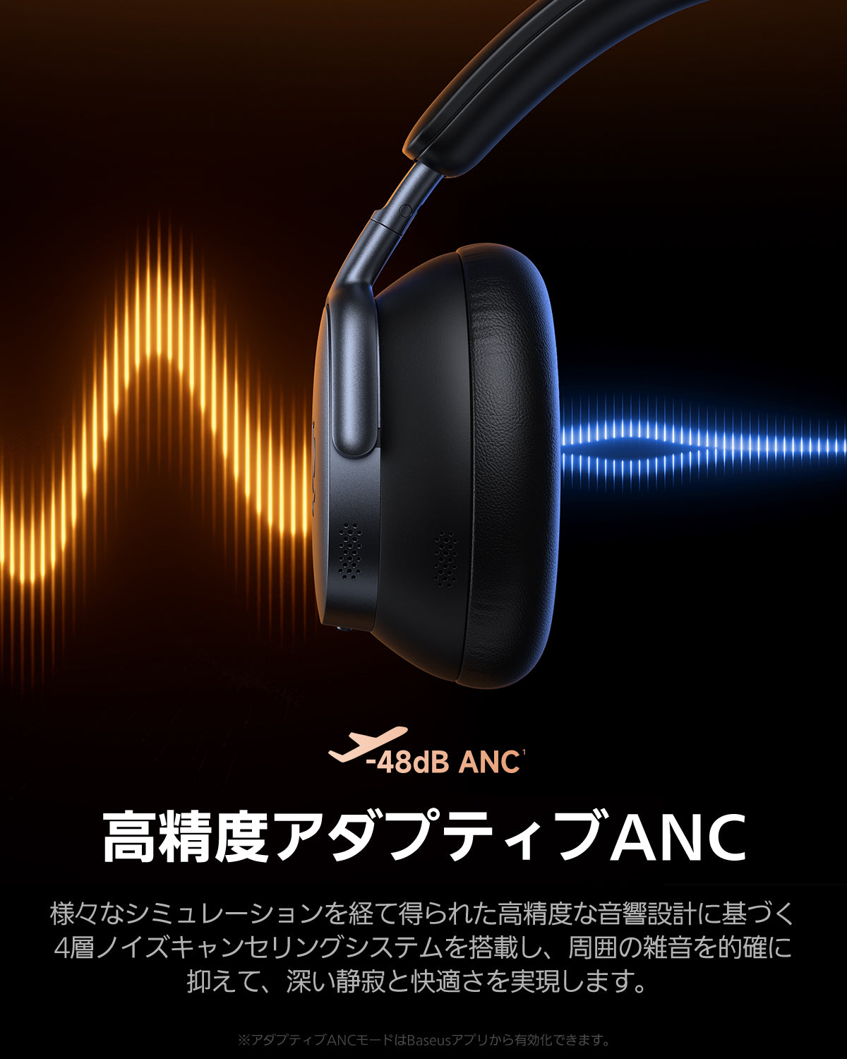 Inspire XH1 ノイズキャンセリング ワイヤレスヘッドフォン