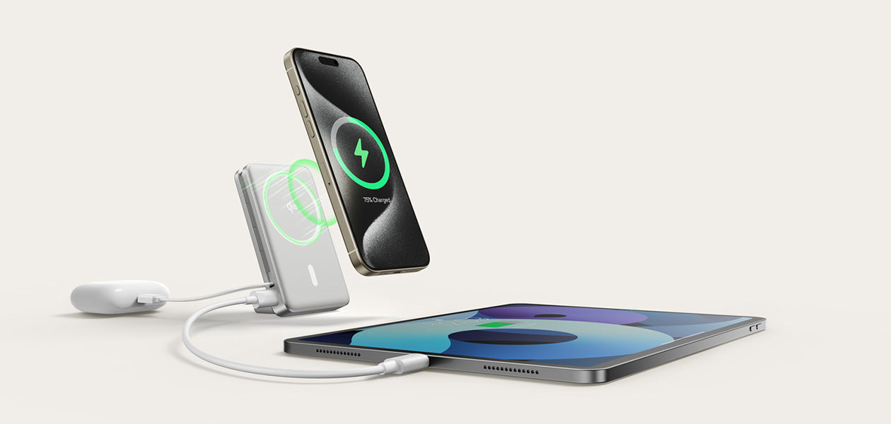 Nomos Qi2 モバイルバッテリー 45W 10000mAh スタンド付き